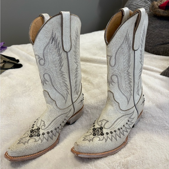 Idyllwind Miranda Lambert White Western Boots size 8 - Picture 8 of 14